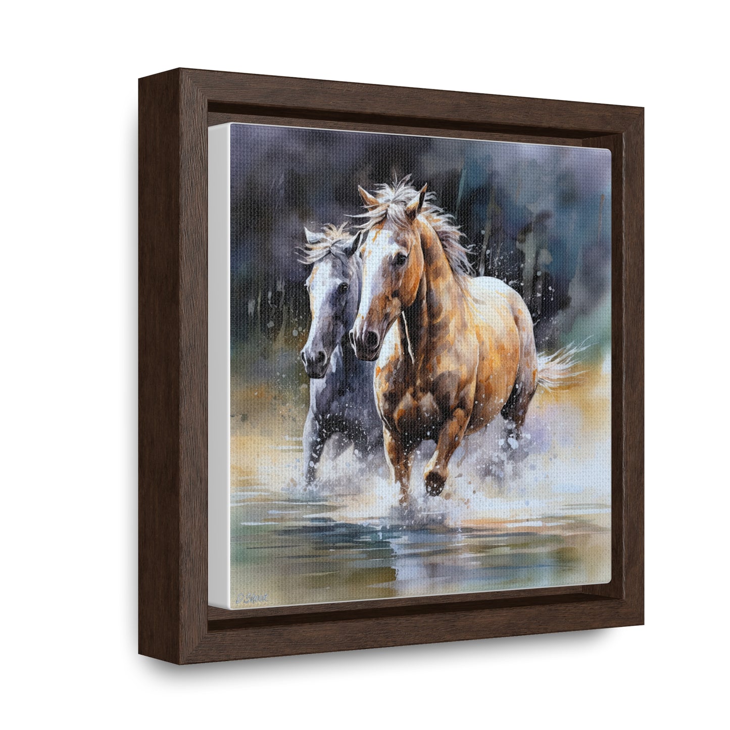 Horse Rescue 18 Gallery Canvas Wraps, Square Frame