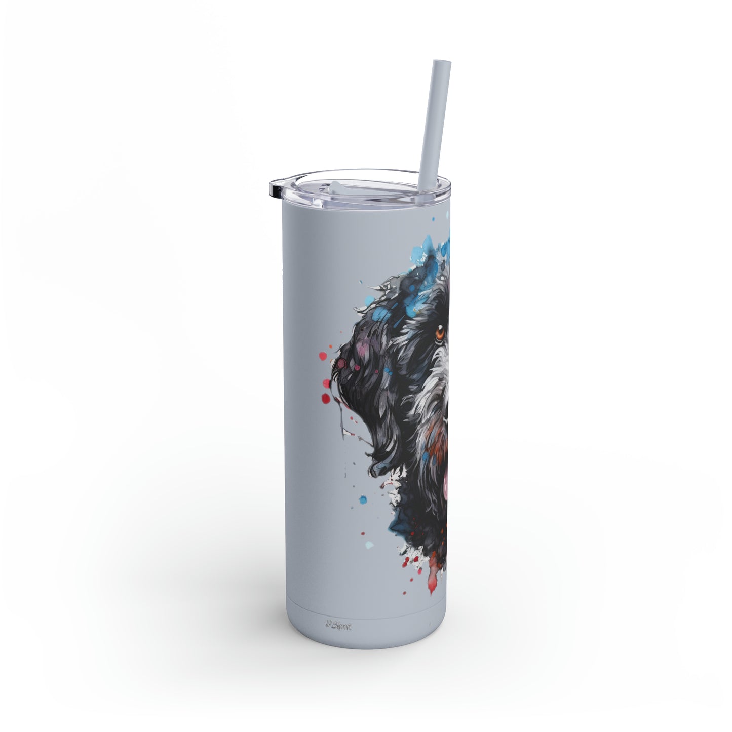 Portuguese Water Dog 4 Maars Maker Skinny Matte Tumbler, 20oz