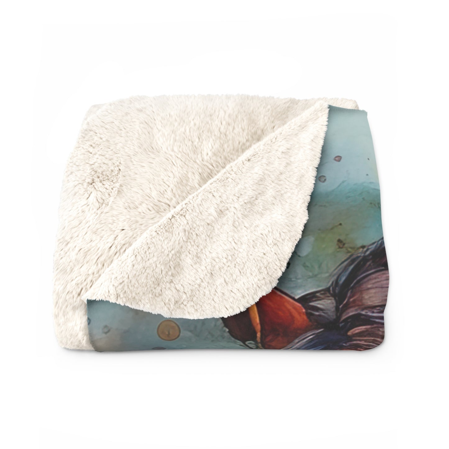 Horse Rescue 7 Sherpa Fleece Blanket