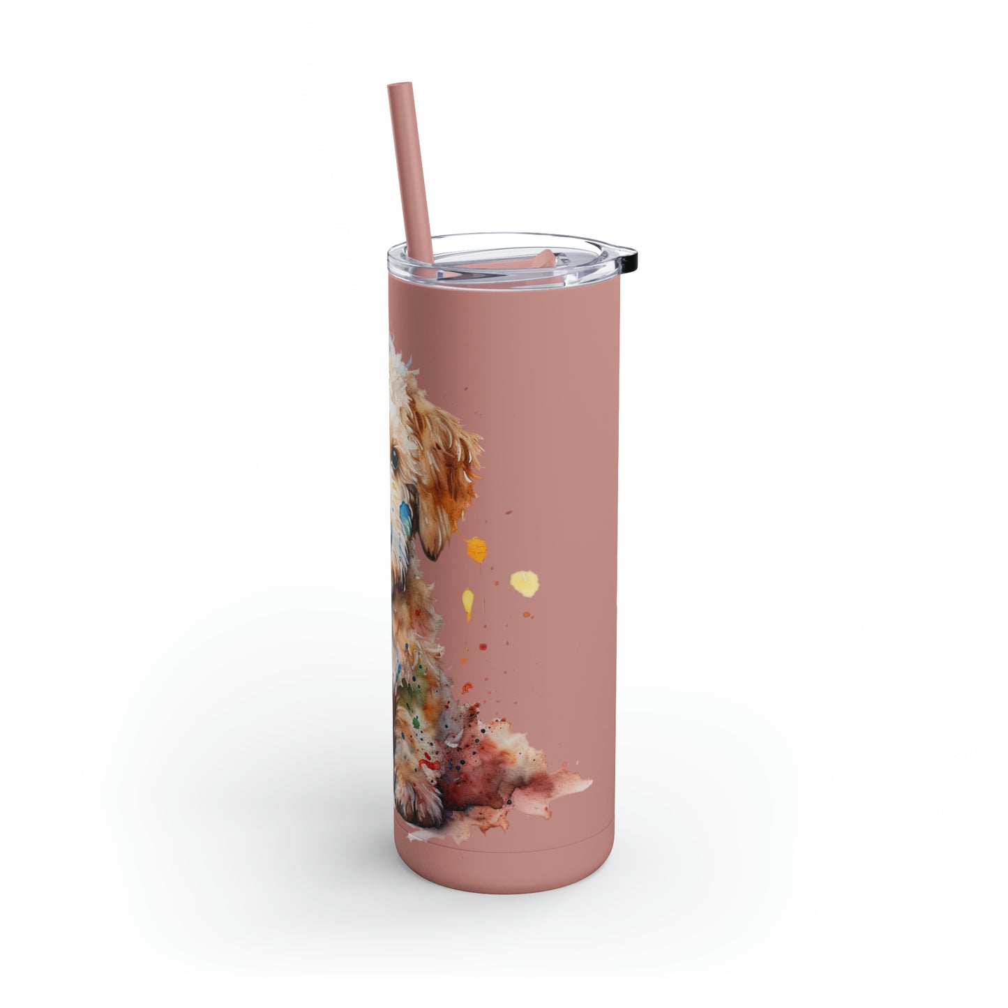 Mini Golden Doodle 1 Maars Maker Skinny Matte Tumbler, 20oz