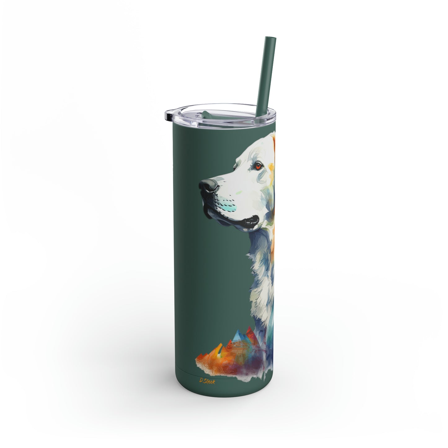 Greater Swiss Mountain Dog 5 Maars Maker Skinny Matte Tumbler, 20oz