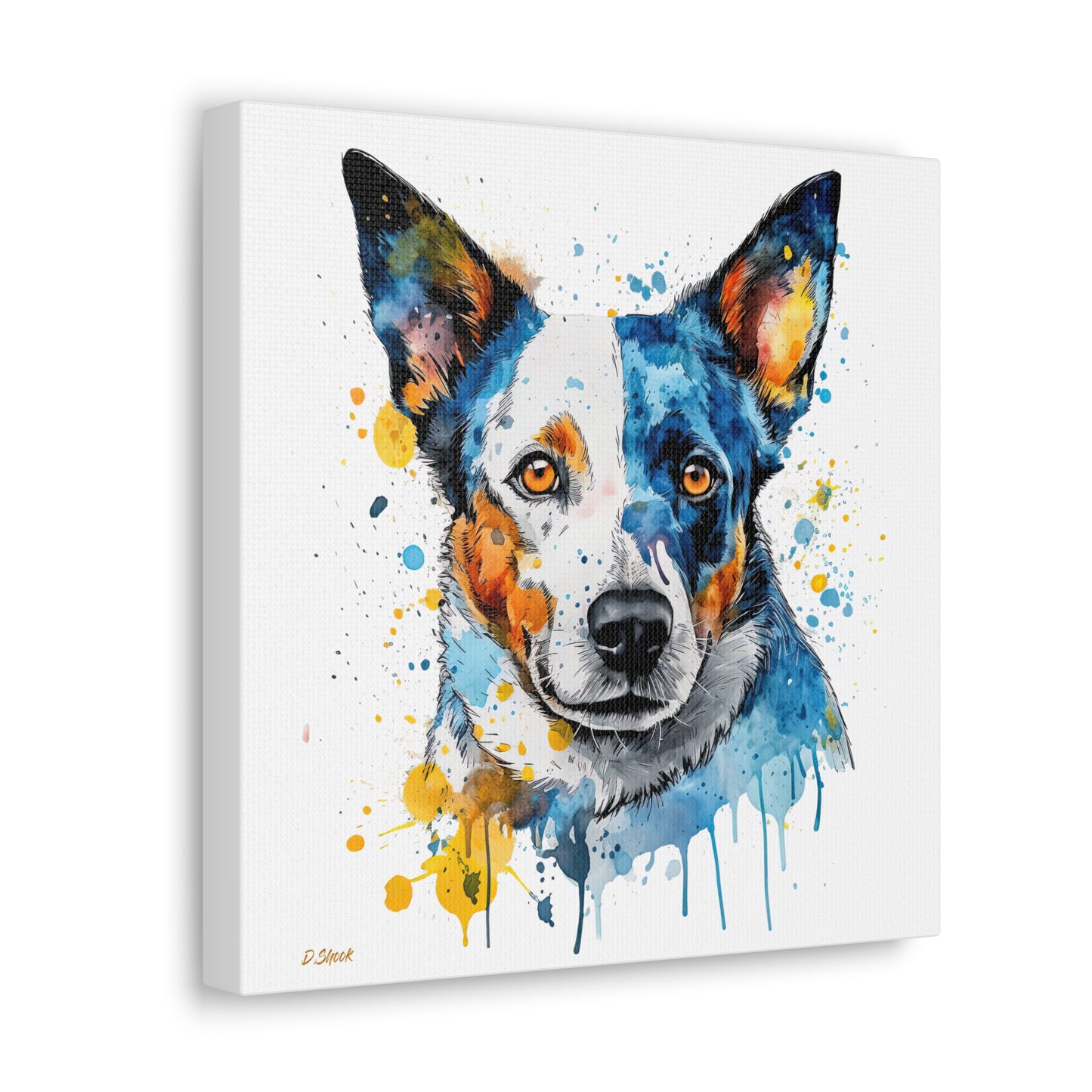 Blue Heeler 2 Canvas Gallery Wraps