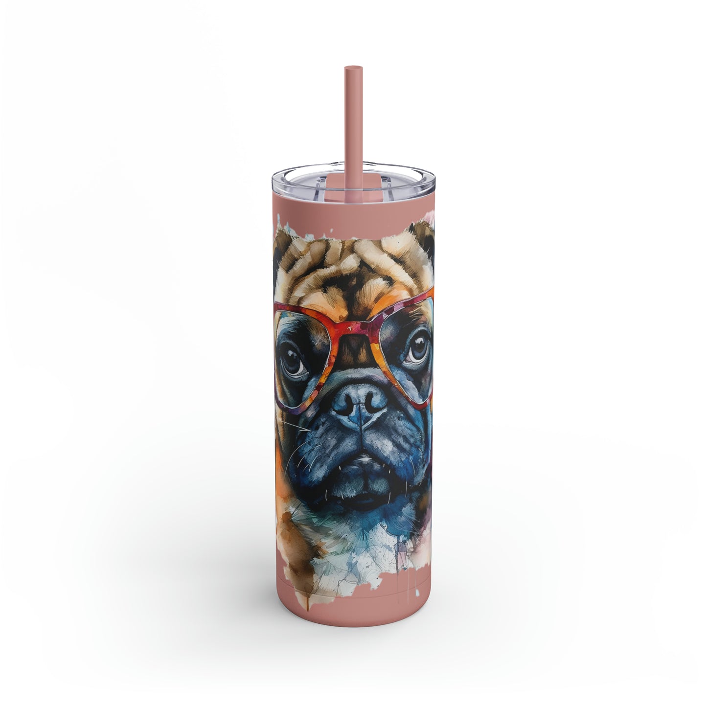 Pug 6 Maars Maker Skinny Matte Tumbler, 20oz