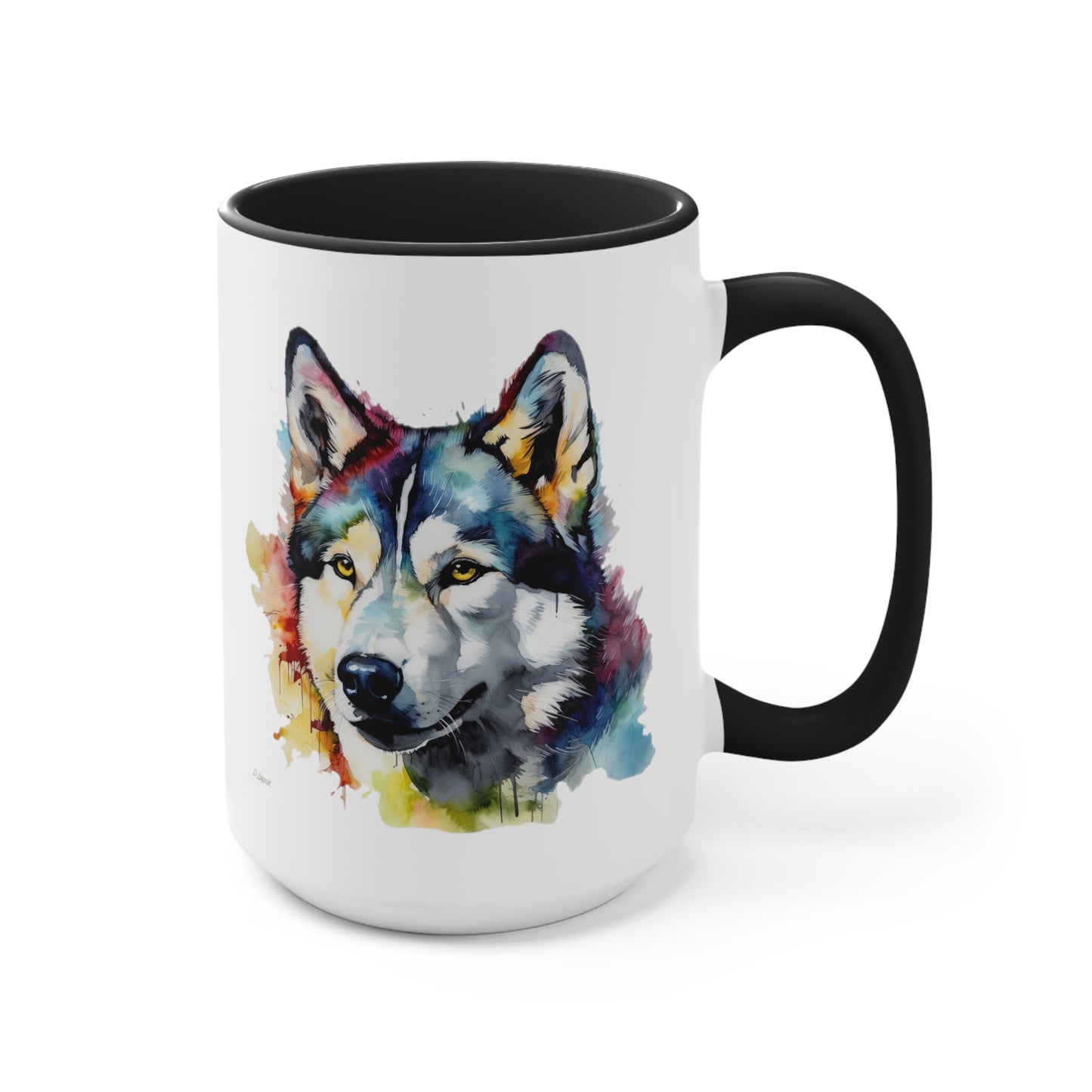 Siberian Husky 3 Accent Mugs