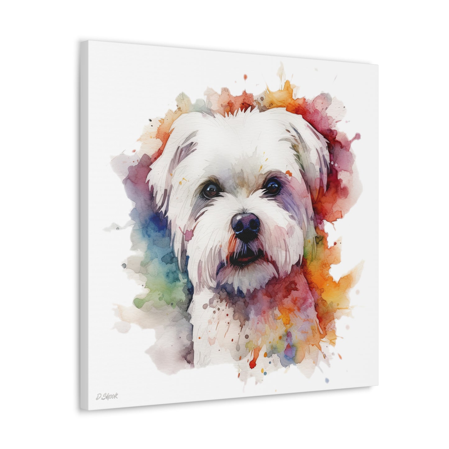 Maltese Dog 2 Canvas Gallery Wraps