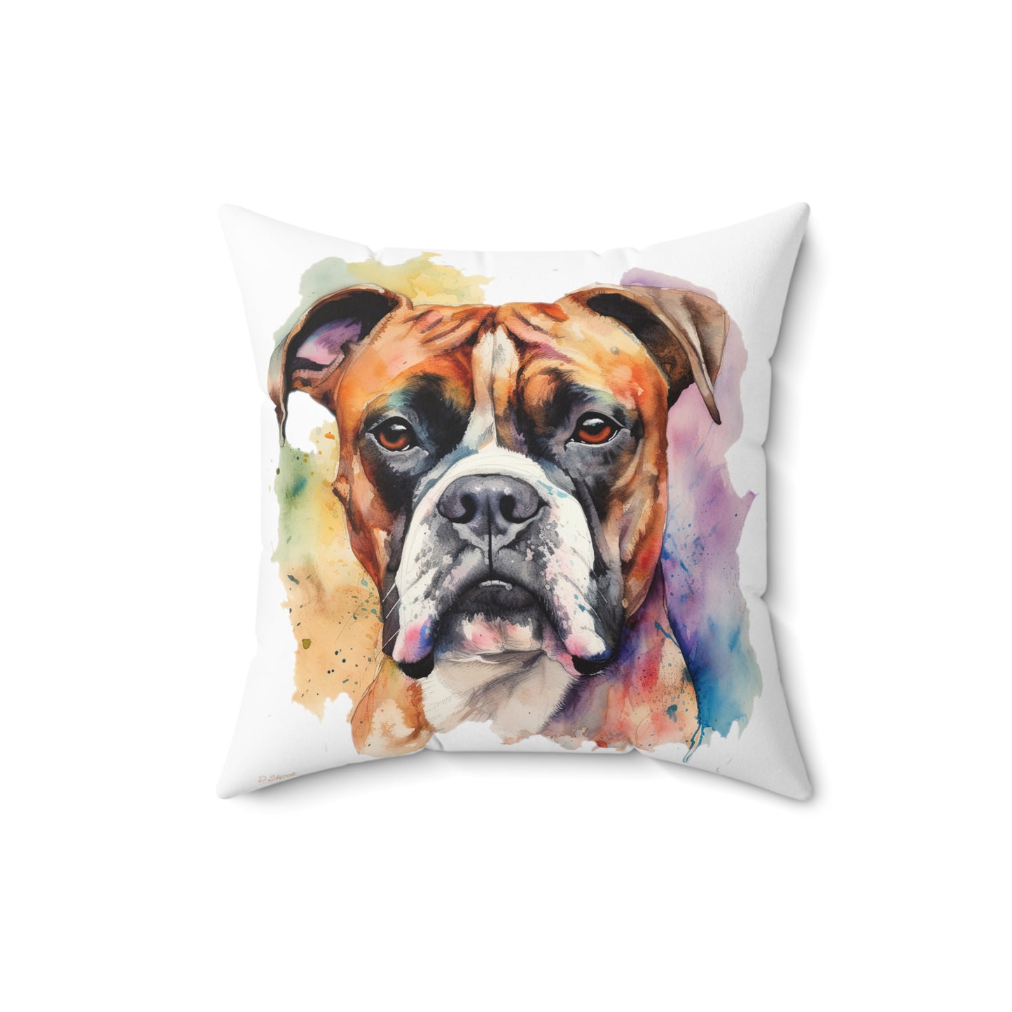 Boxer 2 Spun Polyester Square Pillow