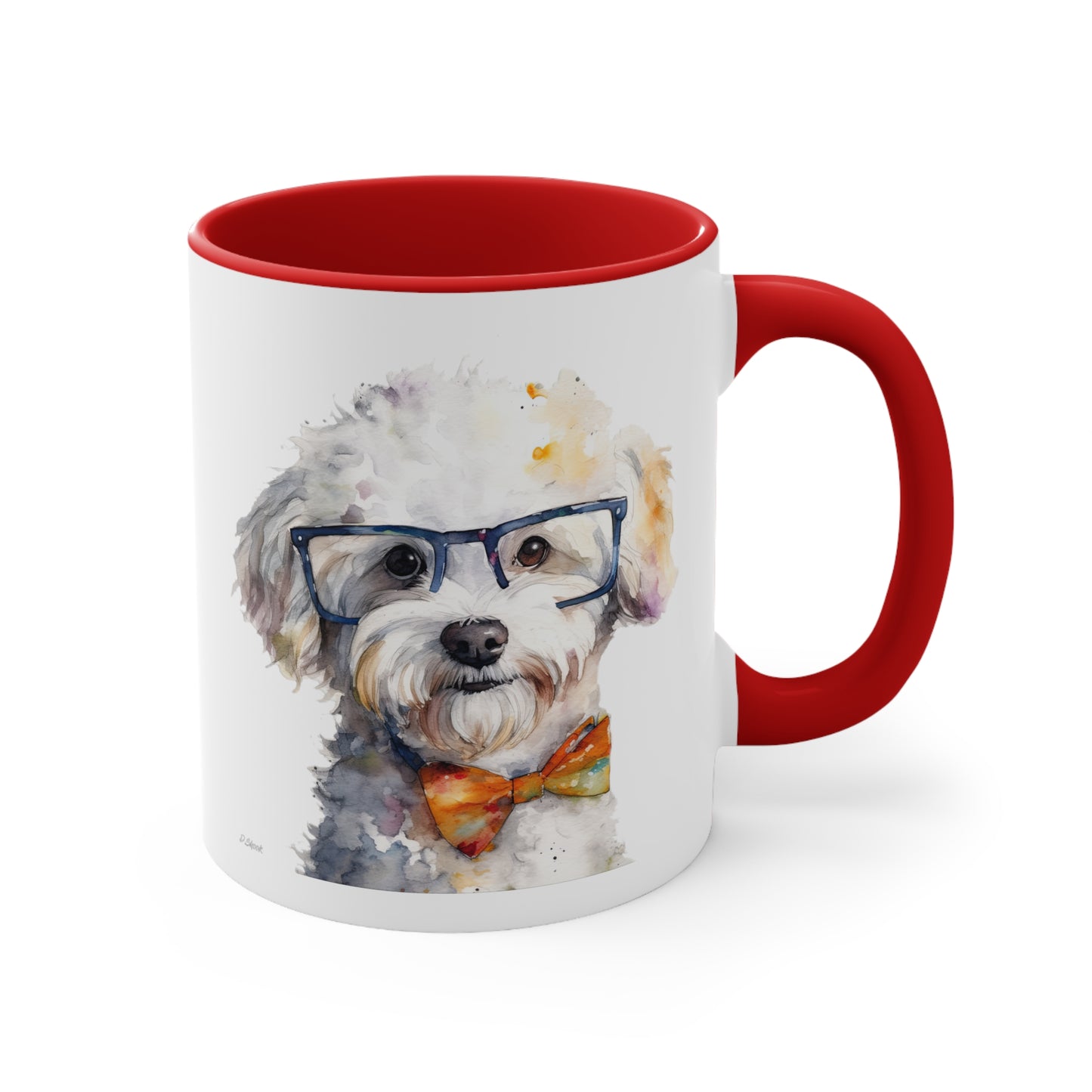 Bichon Frise 4 Accent Mugs