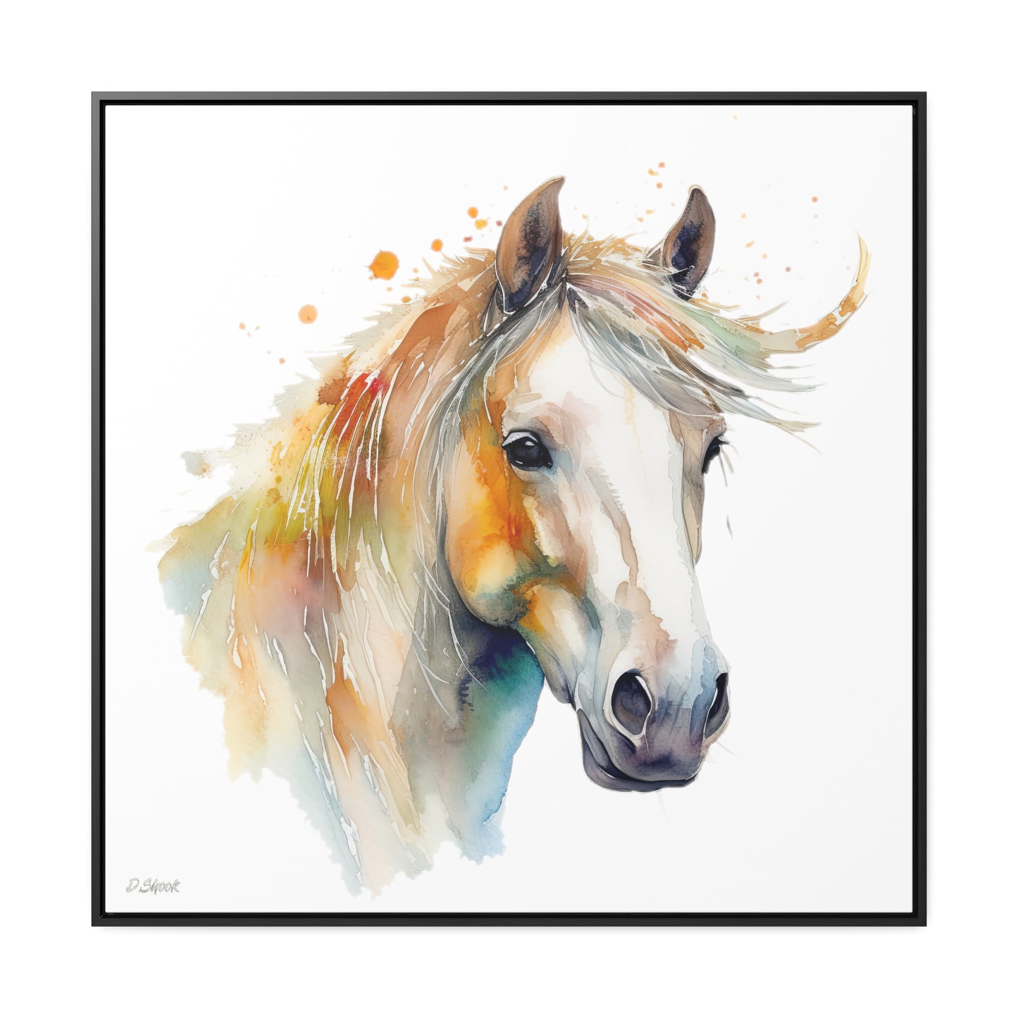 Horse Rescue 21 Gallery Canvas Wraps, Square Frame