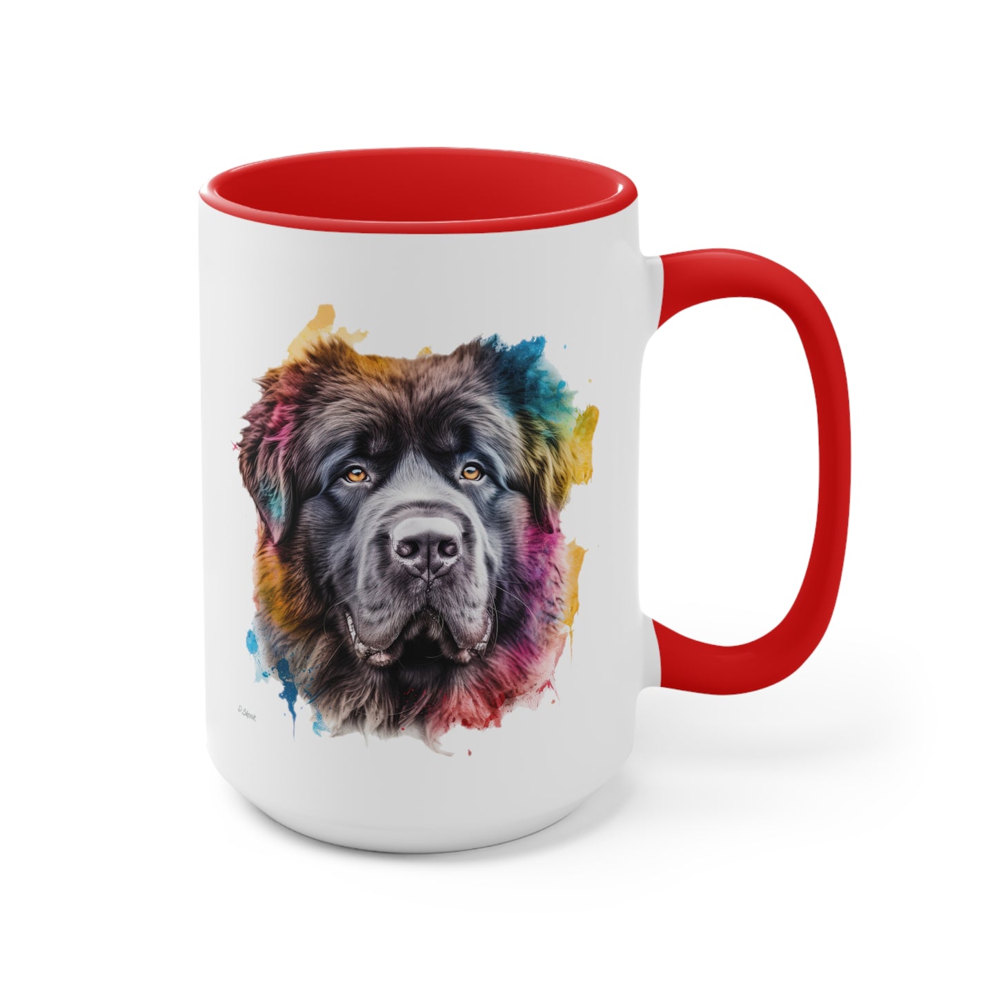 Newfoundland Dog 3 Accent Mugs