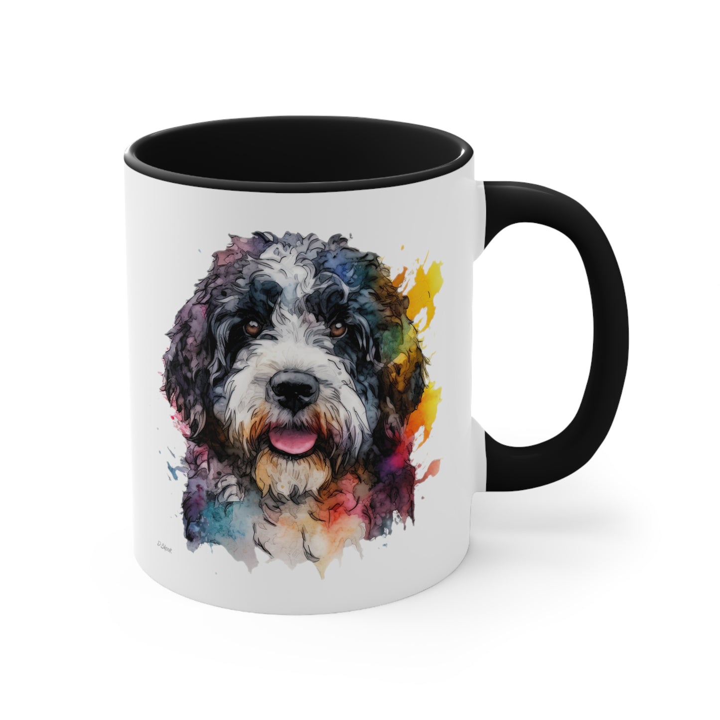 Portuguese Water Dog 2 Accent Mugs