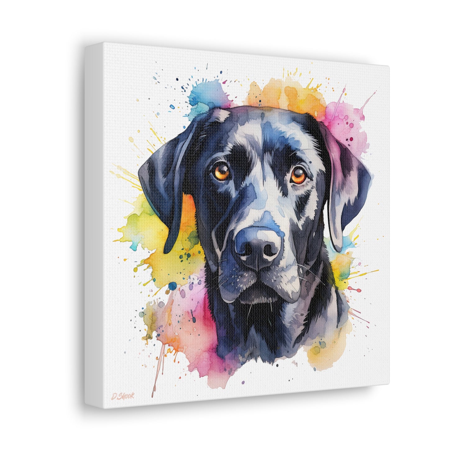 Black Lab 4 Canvas Gallery Wraps