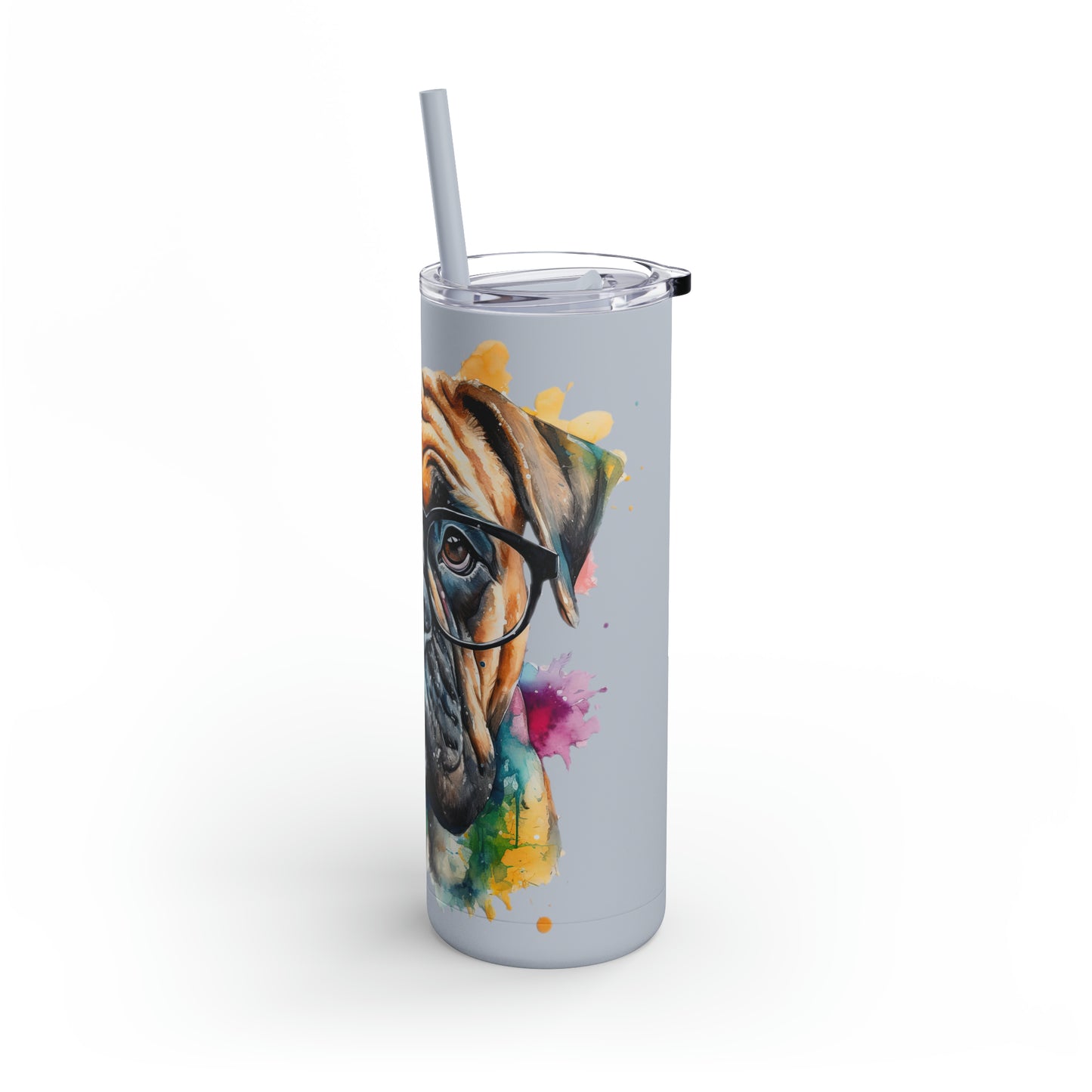 Bullmastiff 6 Maars Maker Skinny Matte Tumbler, 20oz
