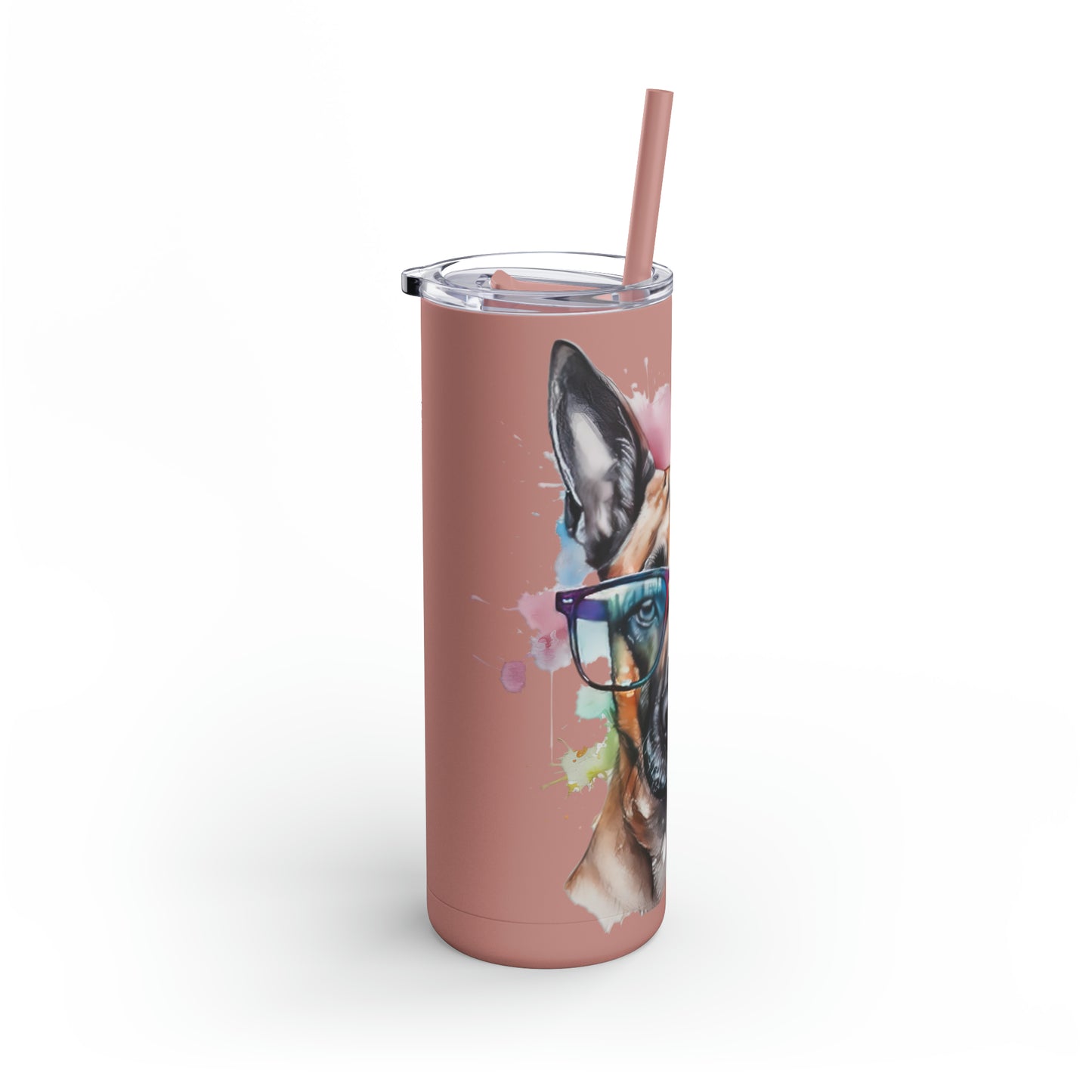 Belgium Malinois 5 Maars Maker Skinny Matte Tumbler, 20oz