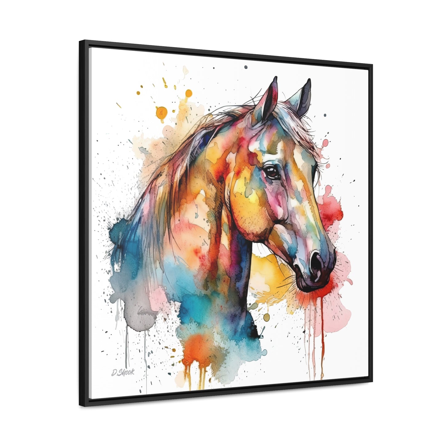Horse Rescue 2 Gallery Canvas Wraps, Square Frame