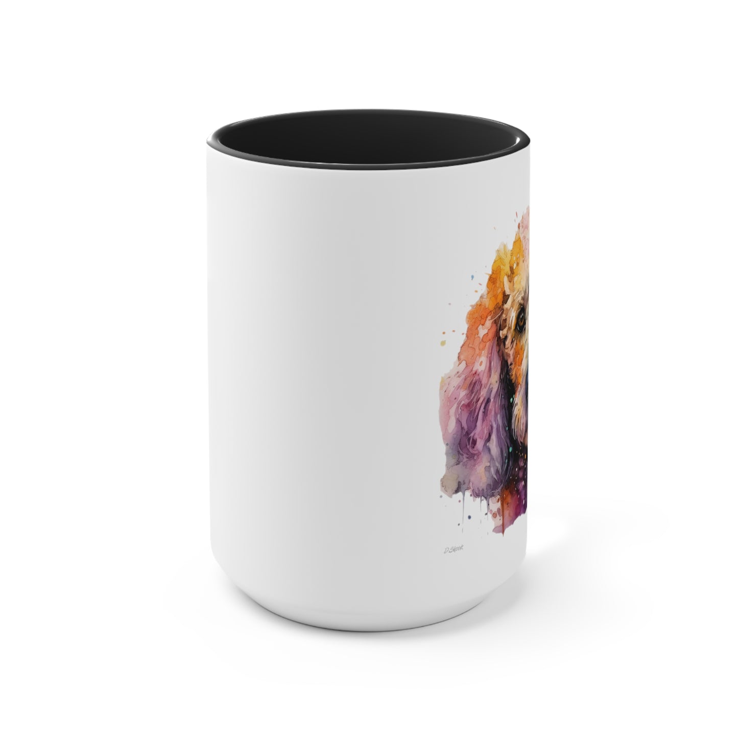 Poodle 1 Accent Mugs