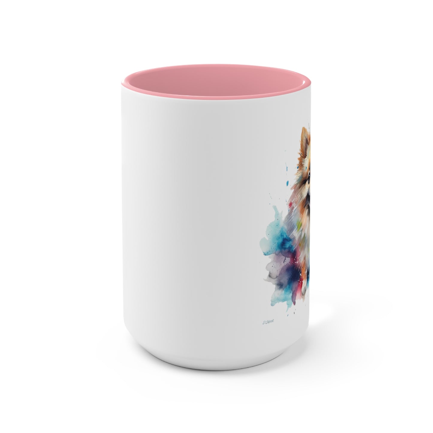 Pomeranian 2 Accent Mugs