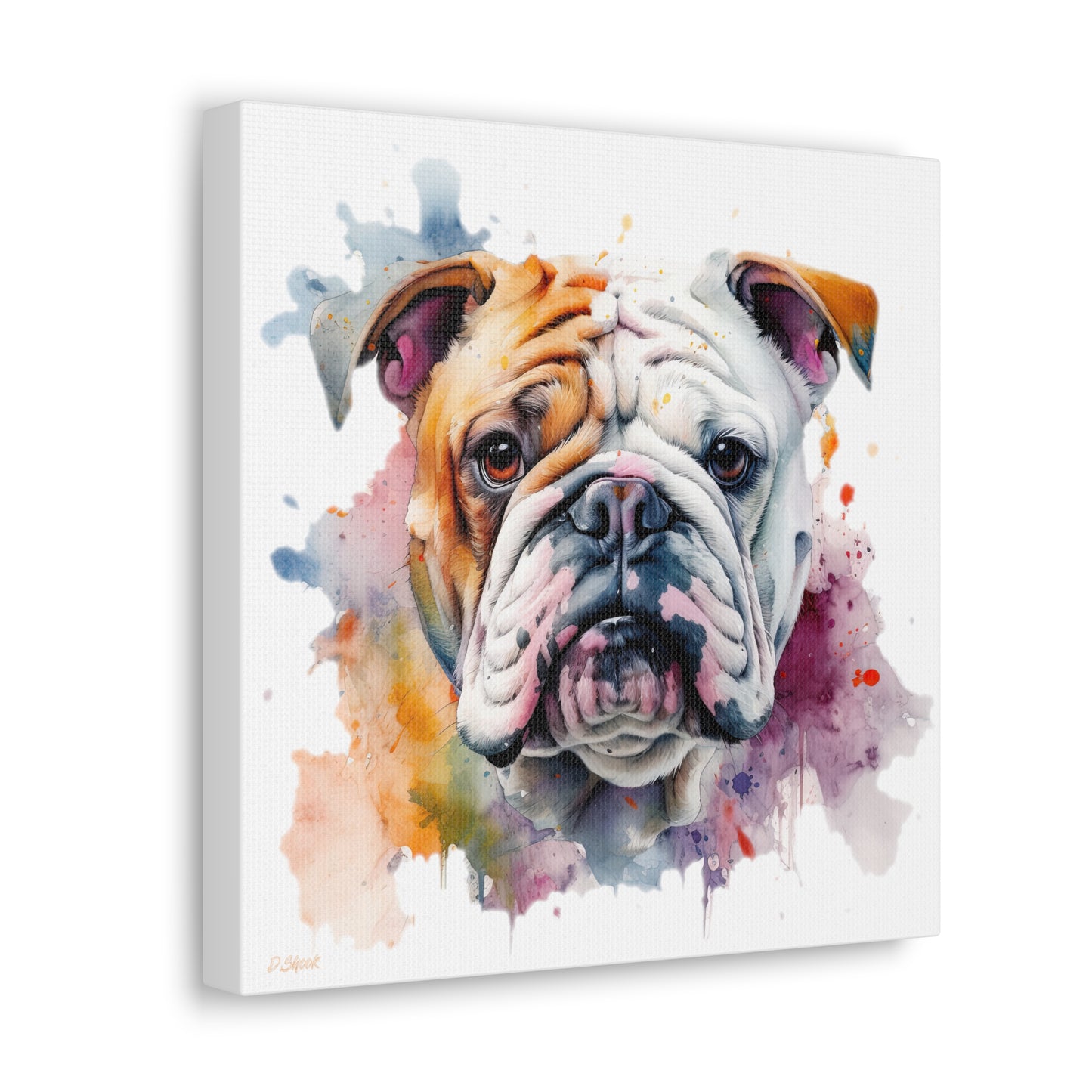 bulldog 1 Canvas Gallery Wraps