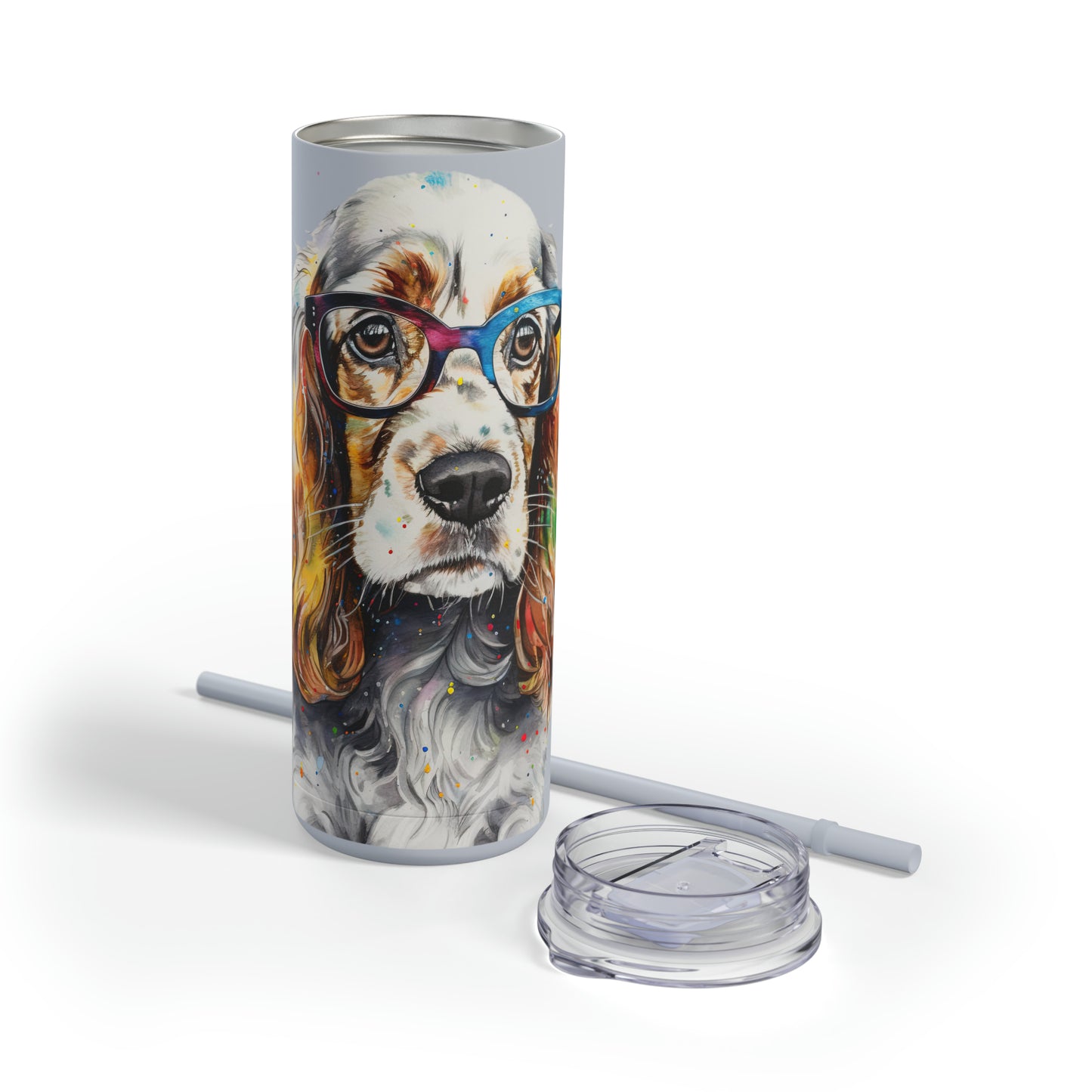 English Cocker Spaniel 6 Maars Maker Skinny Matte Tumbler, 20oz