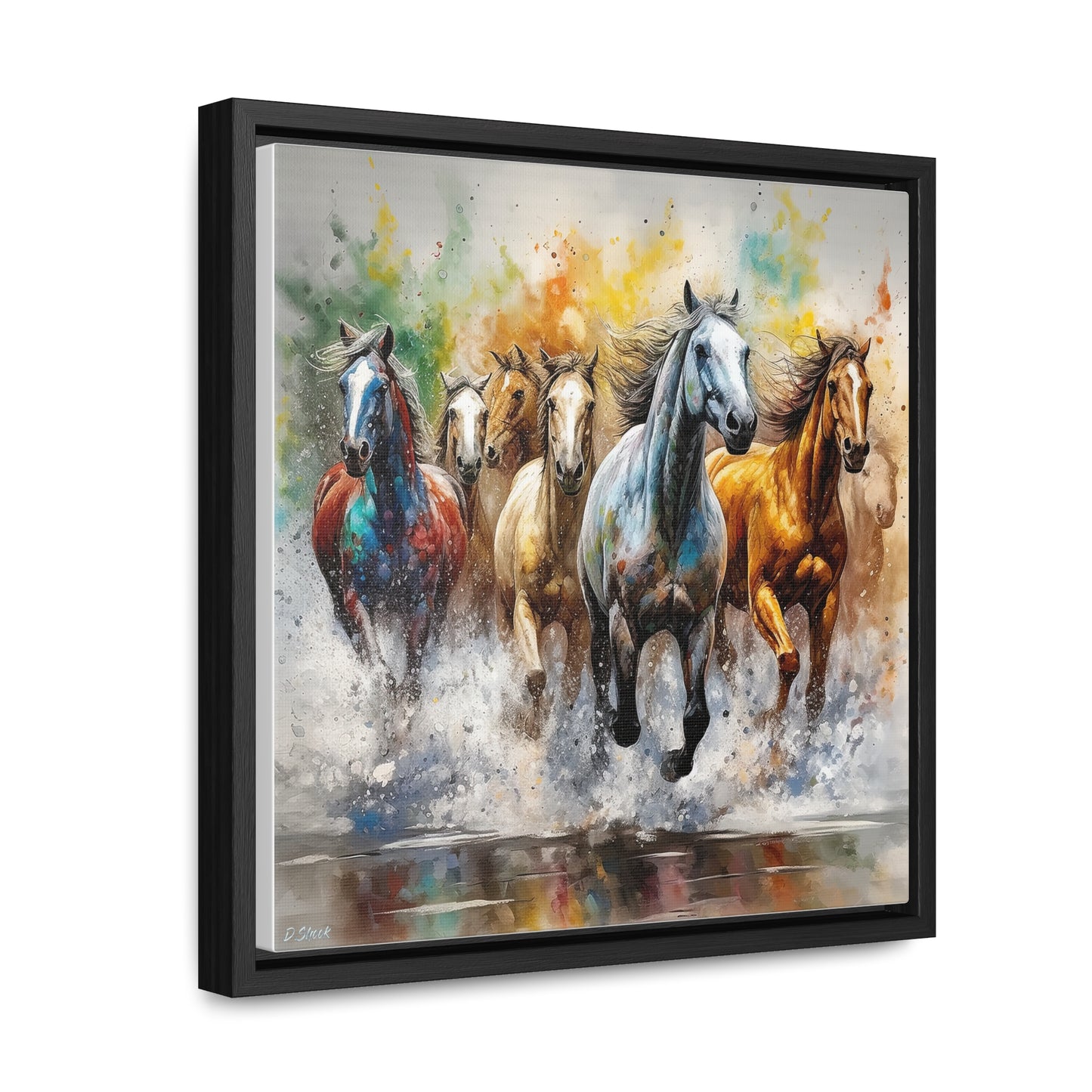 Horse Rescue 16 Gallery Canvas Wraps, Square Frame