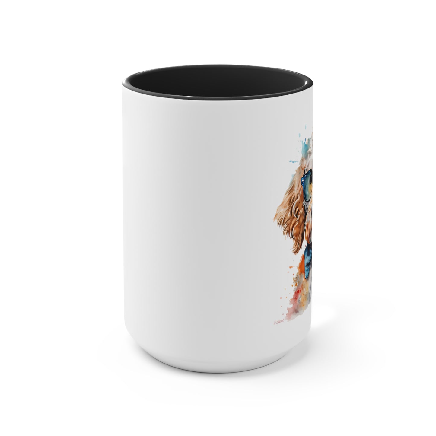 Mini Golden Doodle 9 Accent Mugs