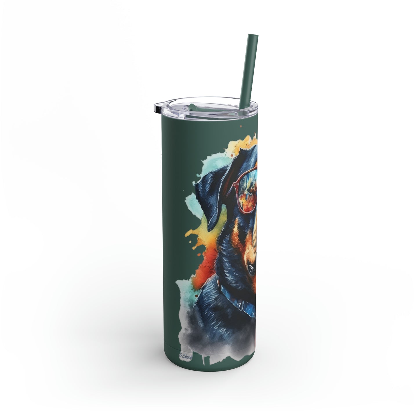 Rottweiler 6 Maars Maker Skinny Matte Tumbler, 20oz