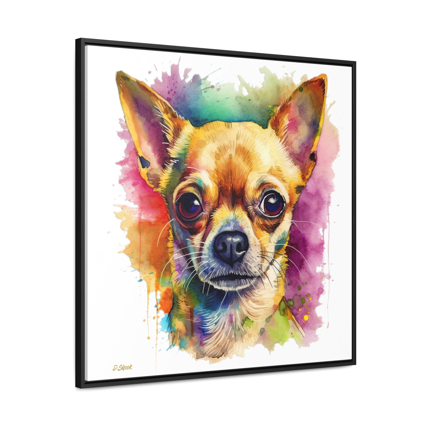 Chihuahua 7 Gallery Canvas Wraps, Square Frame