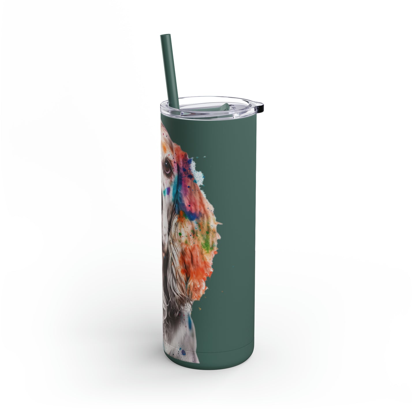 English Cocker Spaniel 3 Maars Maker Skinny Matte Tumbler, 20oz