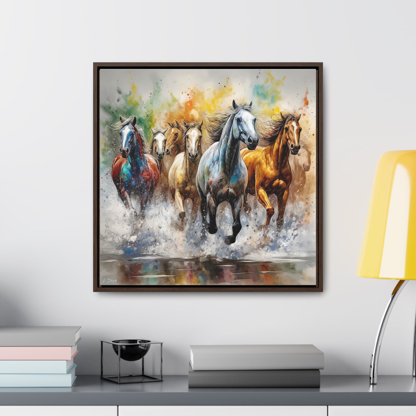 Horse Rescue 16 Gallery Canvas Wraps, Square Frame