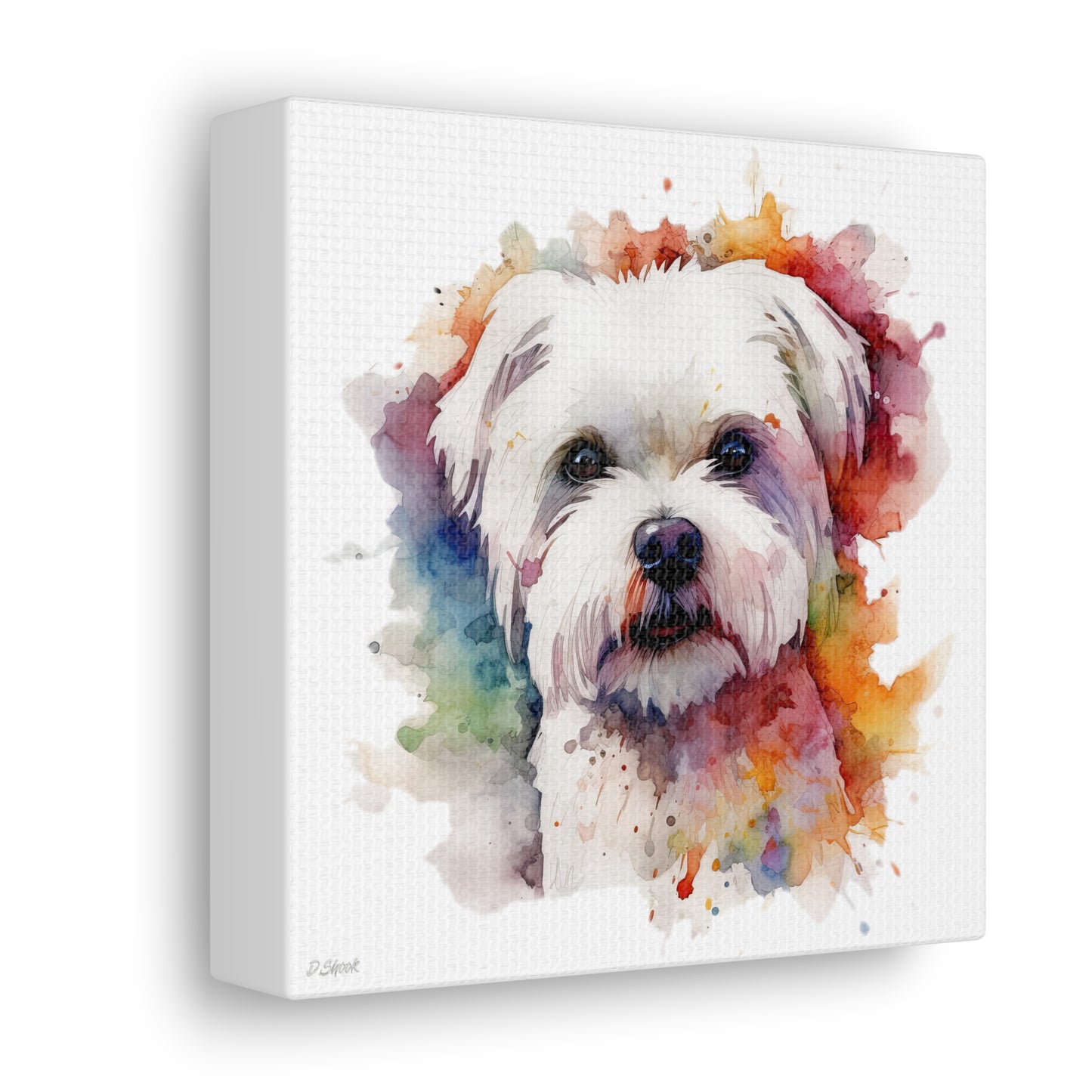 Maltese Dog 2 Canvas Gallery Wraps