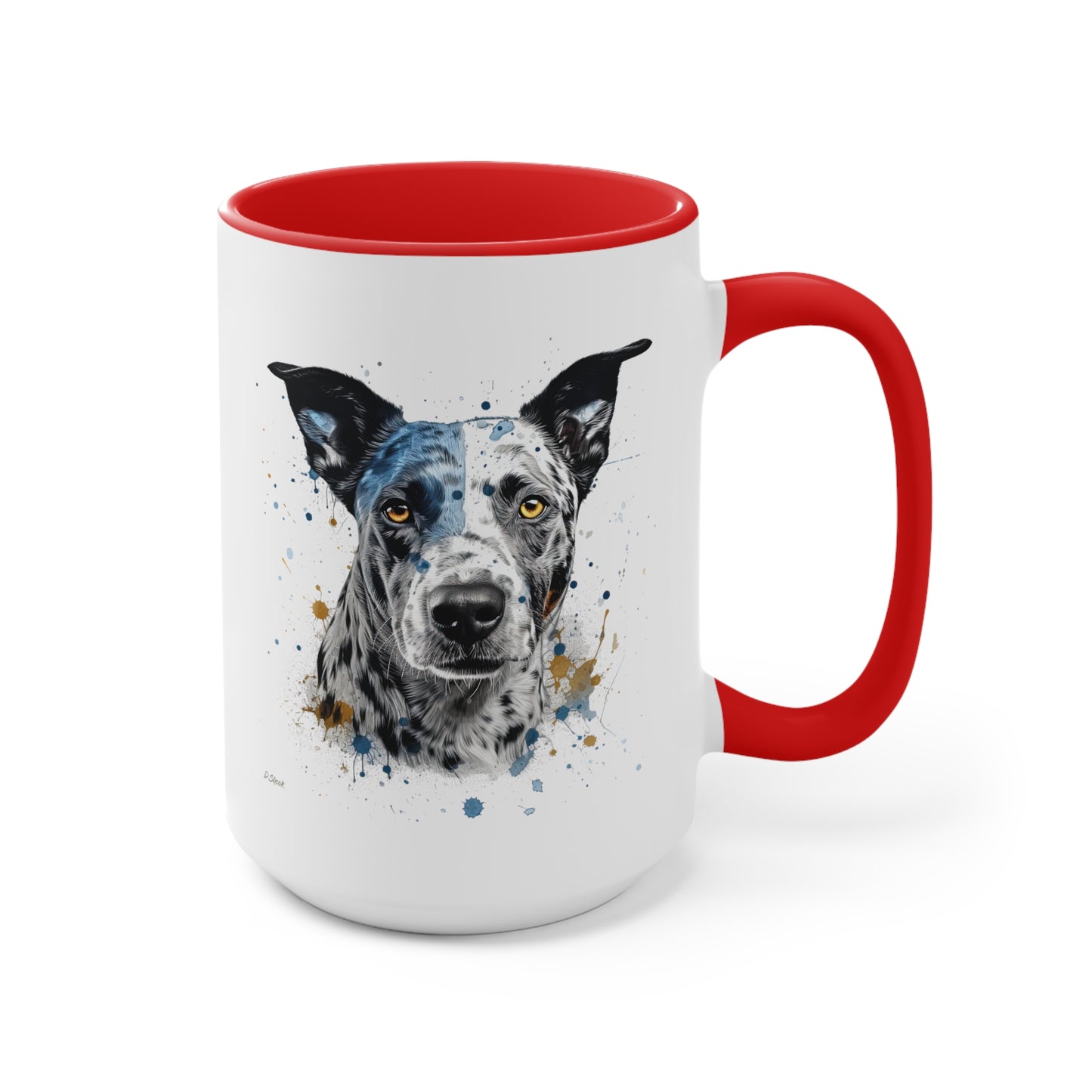 Blue Heeler 4 Accent Mugs
