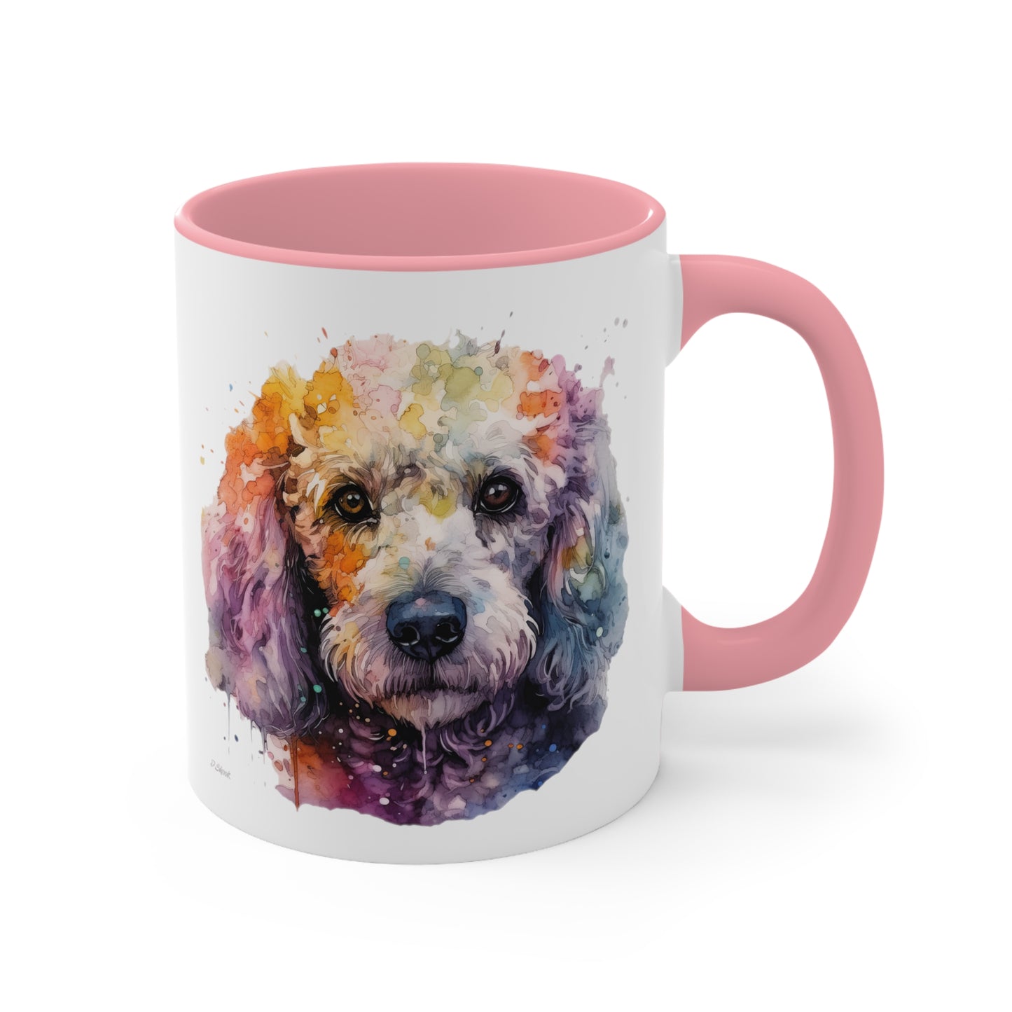 Poodle 1 Accent Mugs