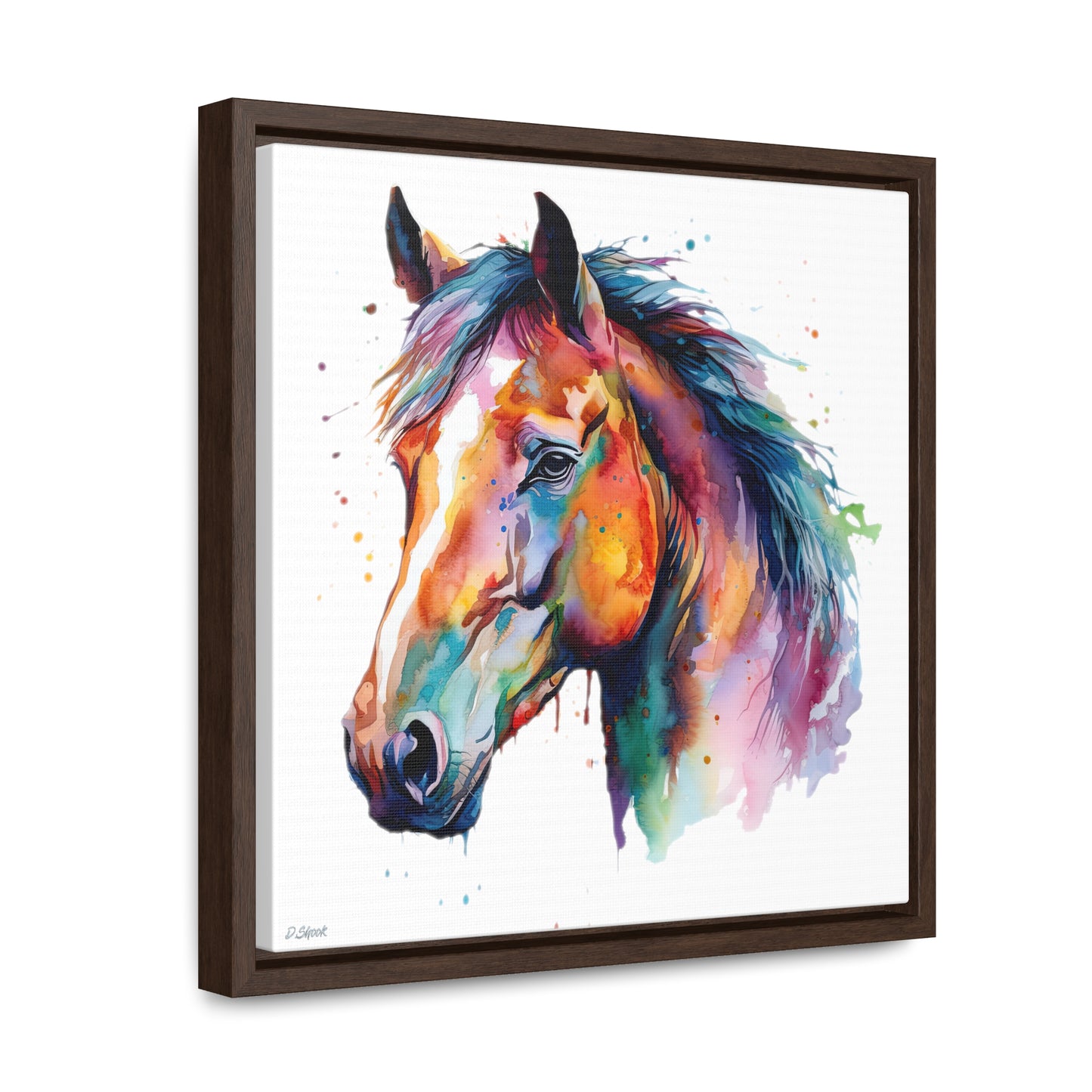 Horse Rescue 23 Gallery Canvas Wraps, Square Frame
