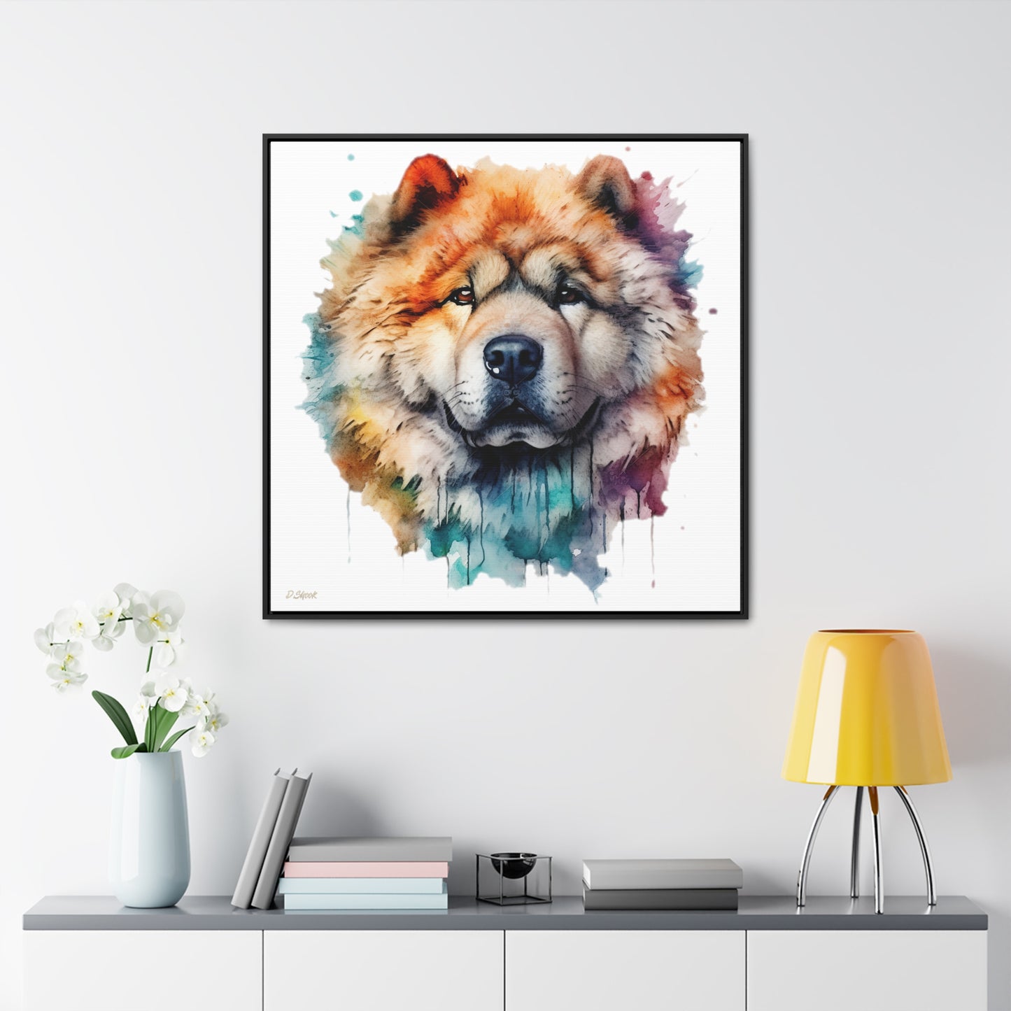 Chow Chow 3 Gallery Canvas Wraps, Square Frame
