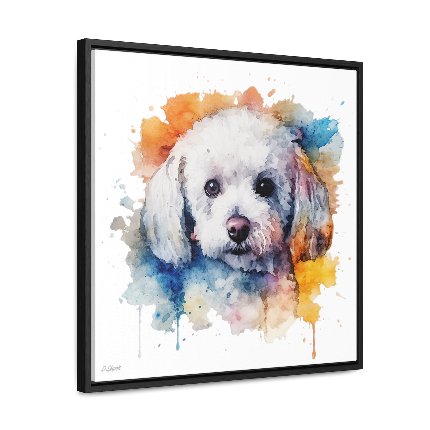 Bichon Frise 3 Gallery Canvas Wraps, Square Frame