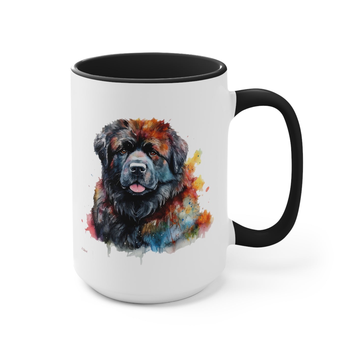 Newfoundland Dog 1 Accent Mugs