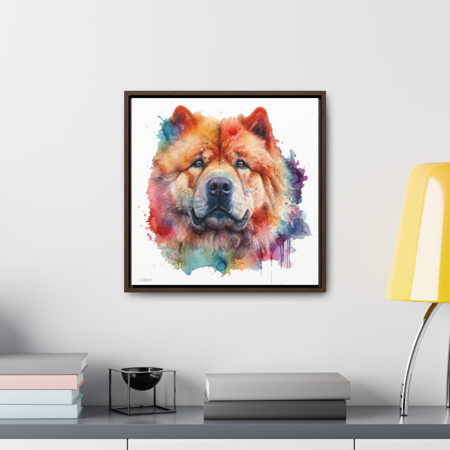 Chow Chow 2 Gallery Canvas Wraps, Square Frame