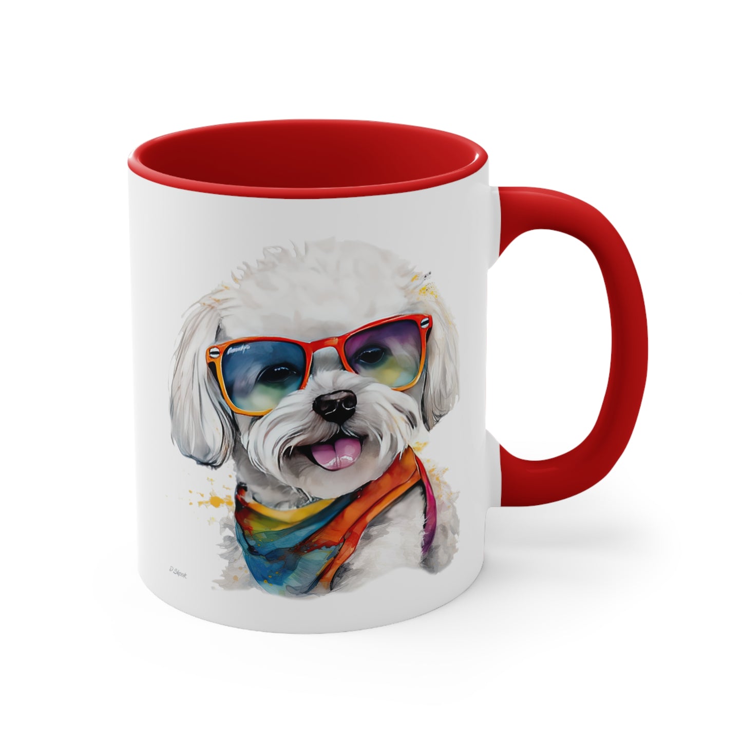 Bichon Frise 5 Accent Mugs