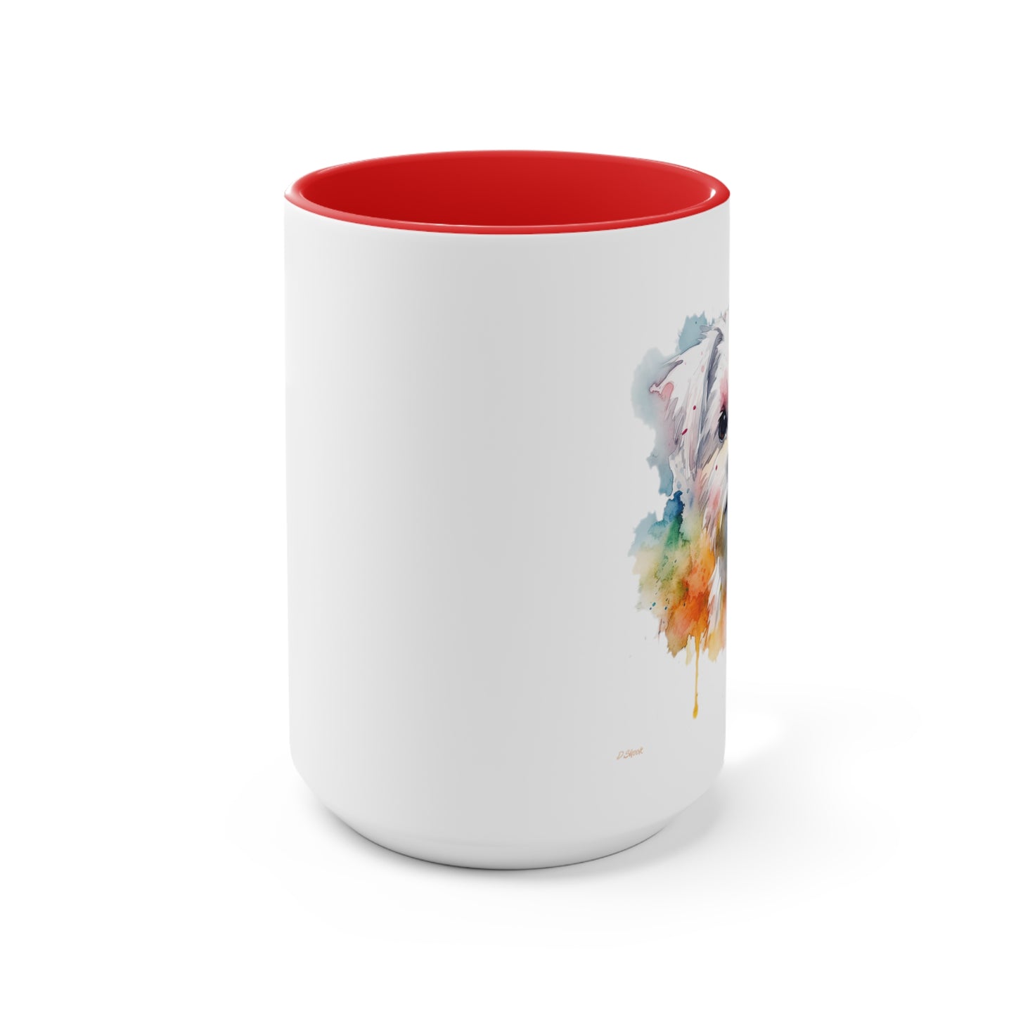 Maltese Dog 1 Accent Mugs