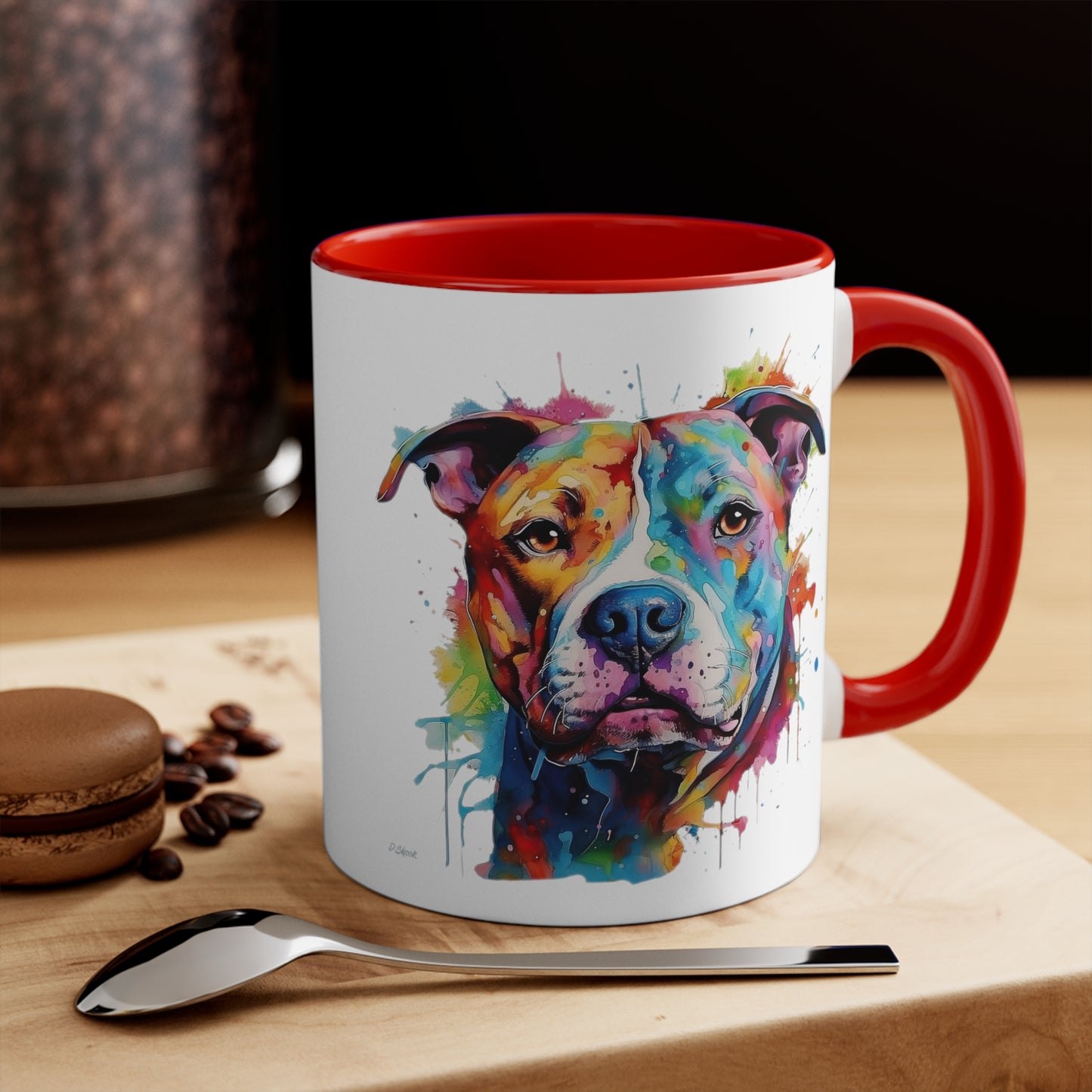 Pitbull 2 Accent Mugs