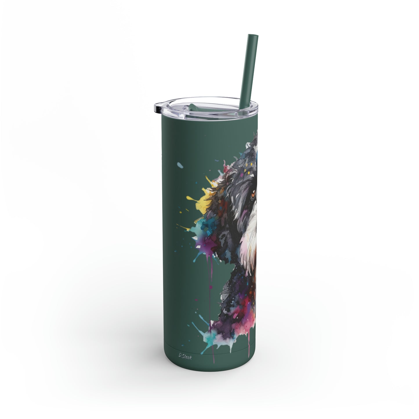 Portuguese Water Dog 1 Maars Maker Skinny Matte Tumbler, 20oz