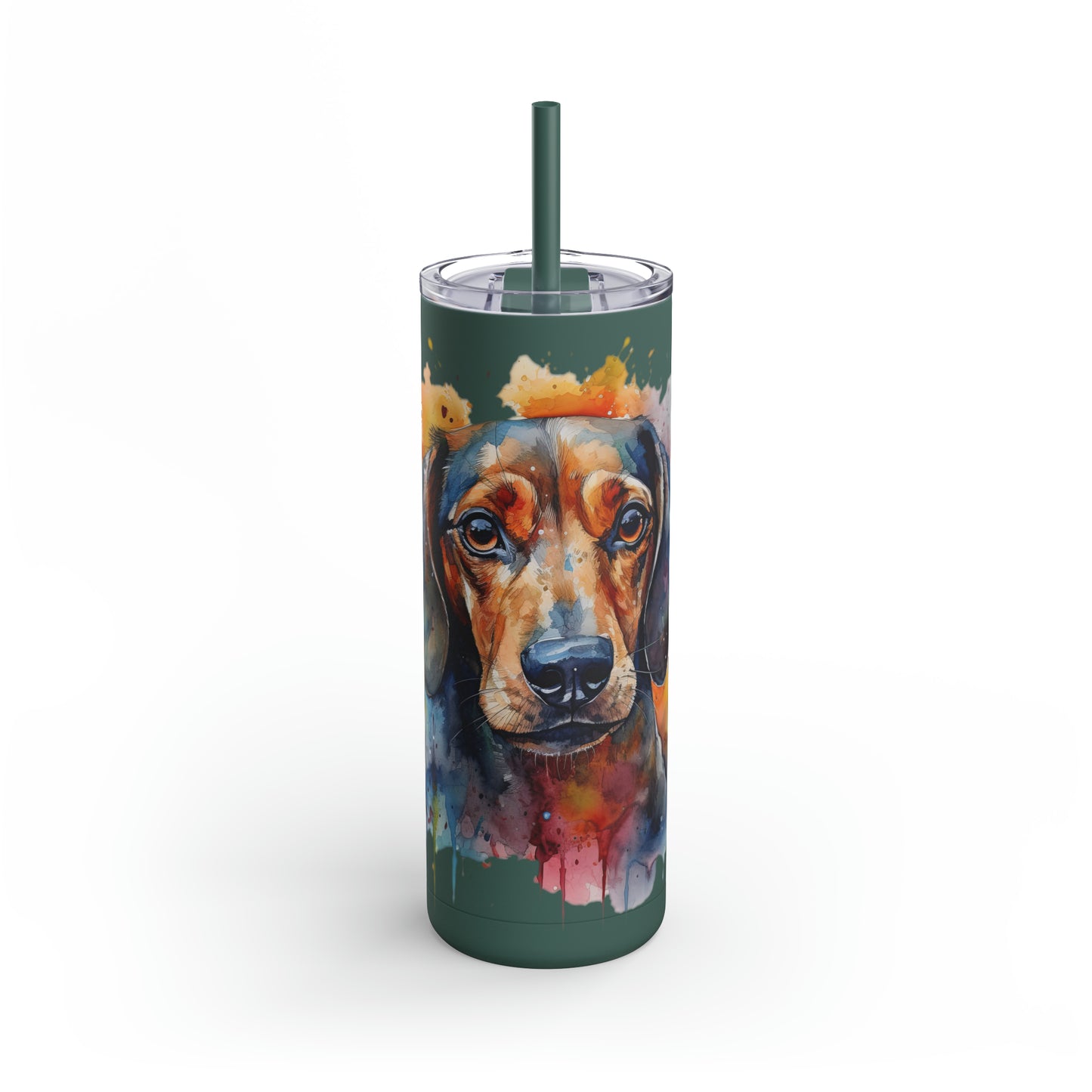 Dachshund 4 Maars Maker Skinny Matte Tumbler, 20oz