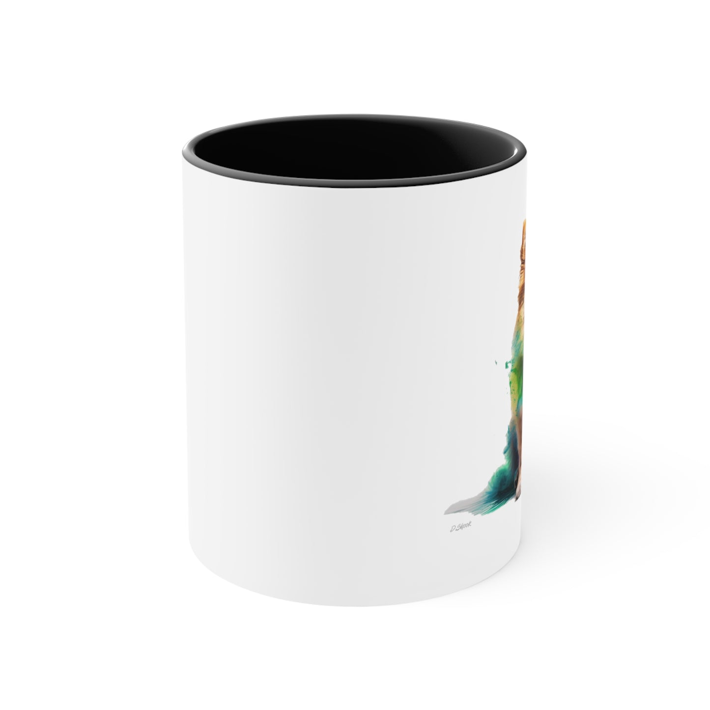 Pomeranian 1 Accent Mugs
