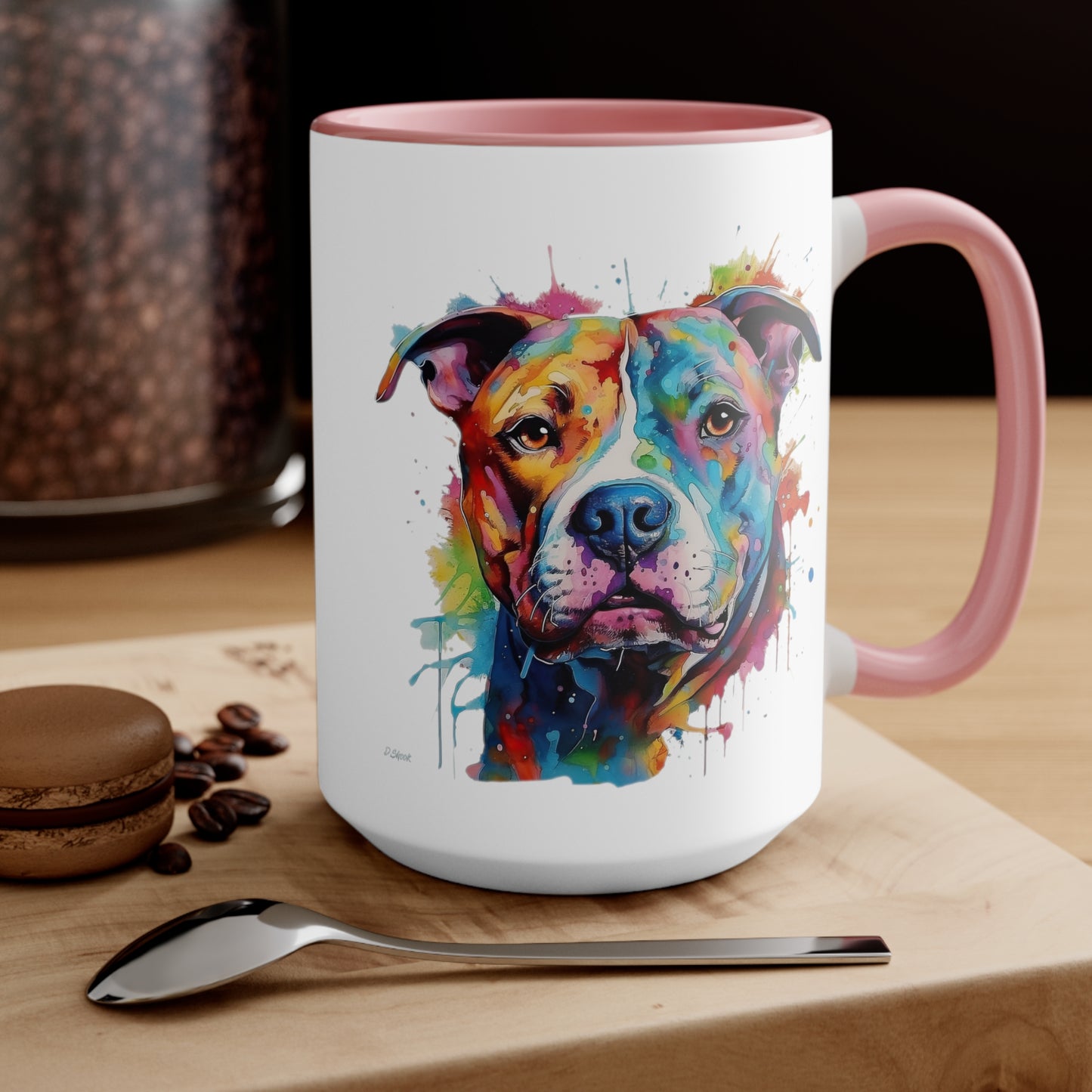 Pitbull 2 Accent Mugs