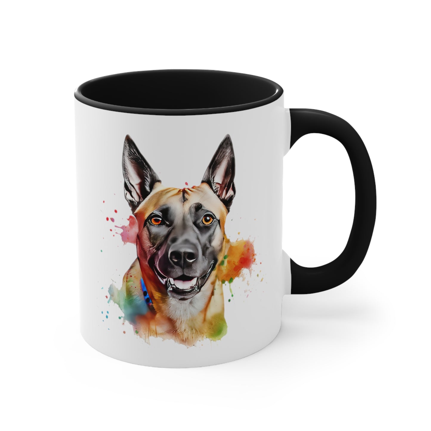 Belgium Malinois 4 Accent Mugs