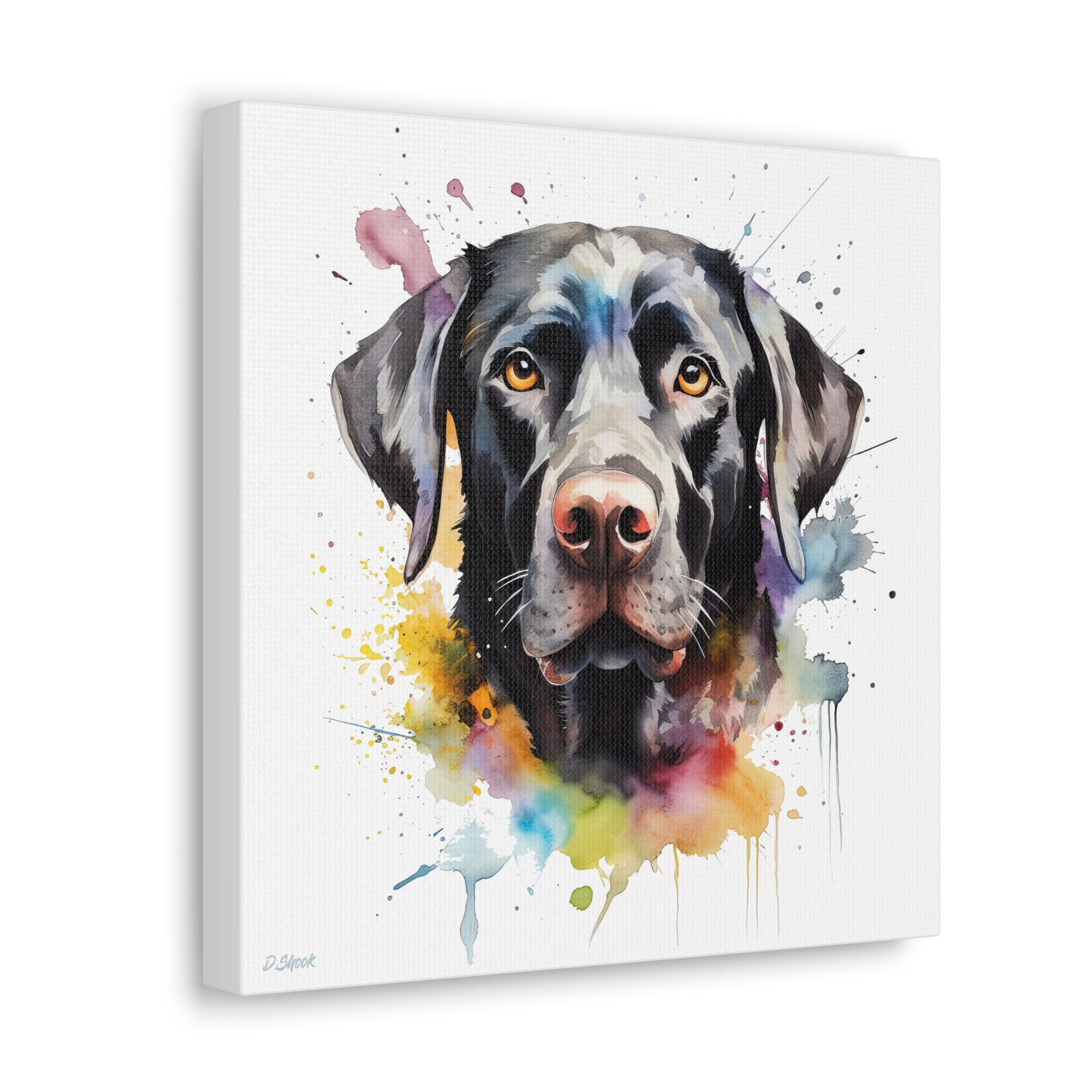 Black Lab 6 Canvas Gallery Wraps