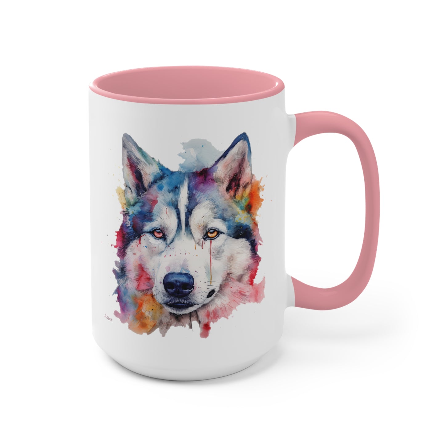 Siberian Husky 2 Accent Mugs