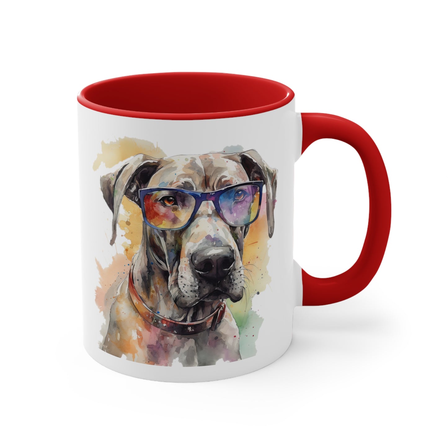 Great Dane 4 Accent Mugs