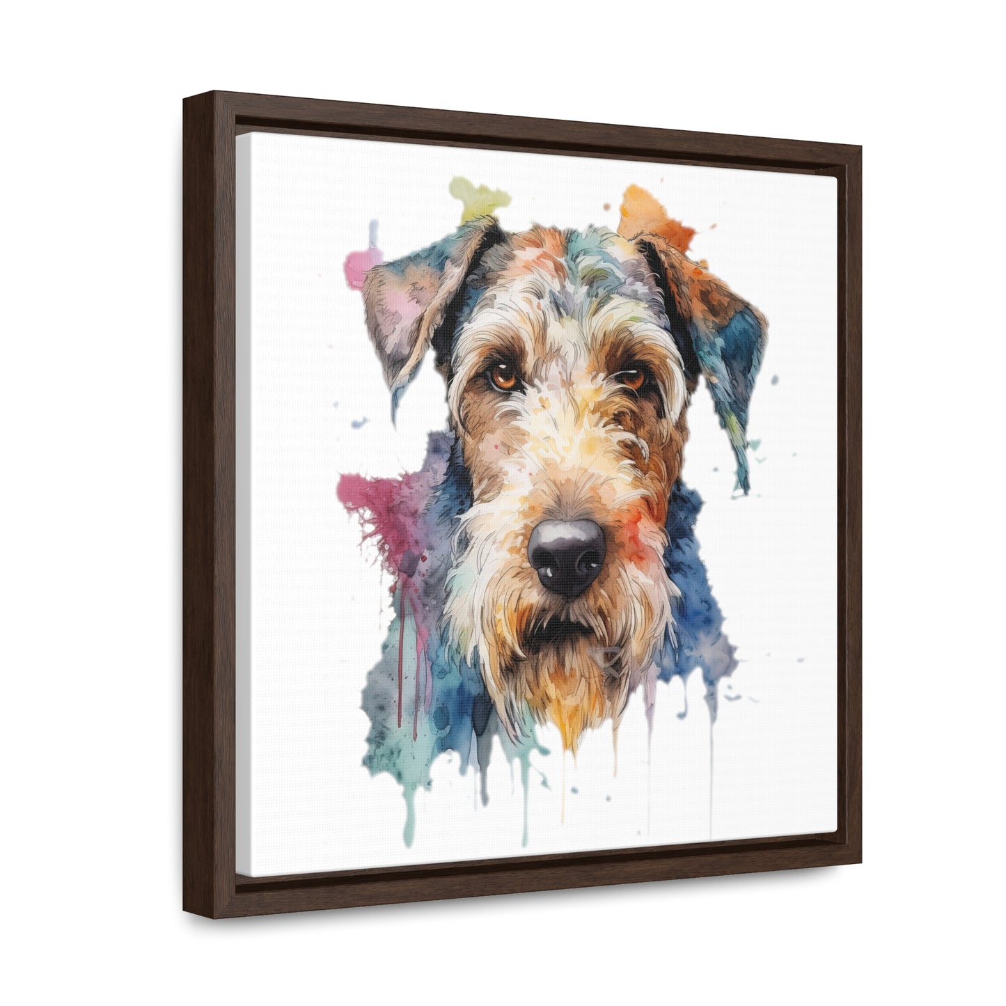 Airedale Terrier 2 Gallery Canvas Wraps, Square Frame