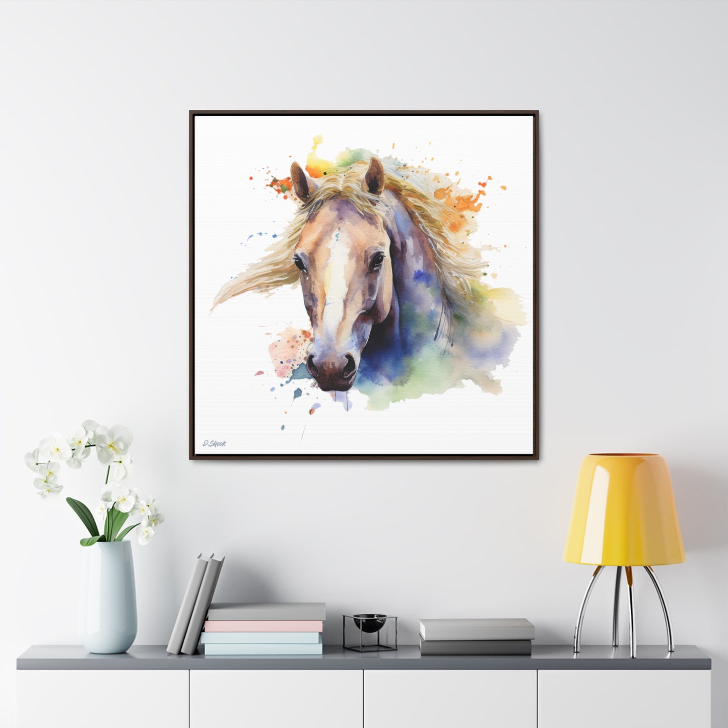 Horse Rescue 19 Gallery Canvas Wraps, Square Frame