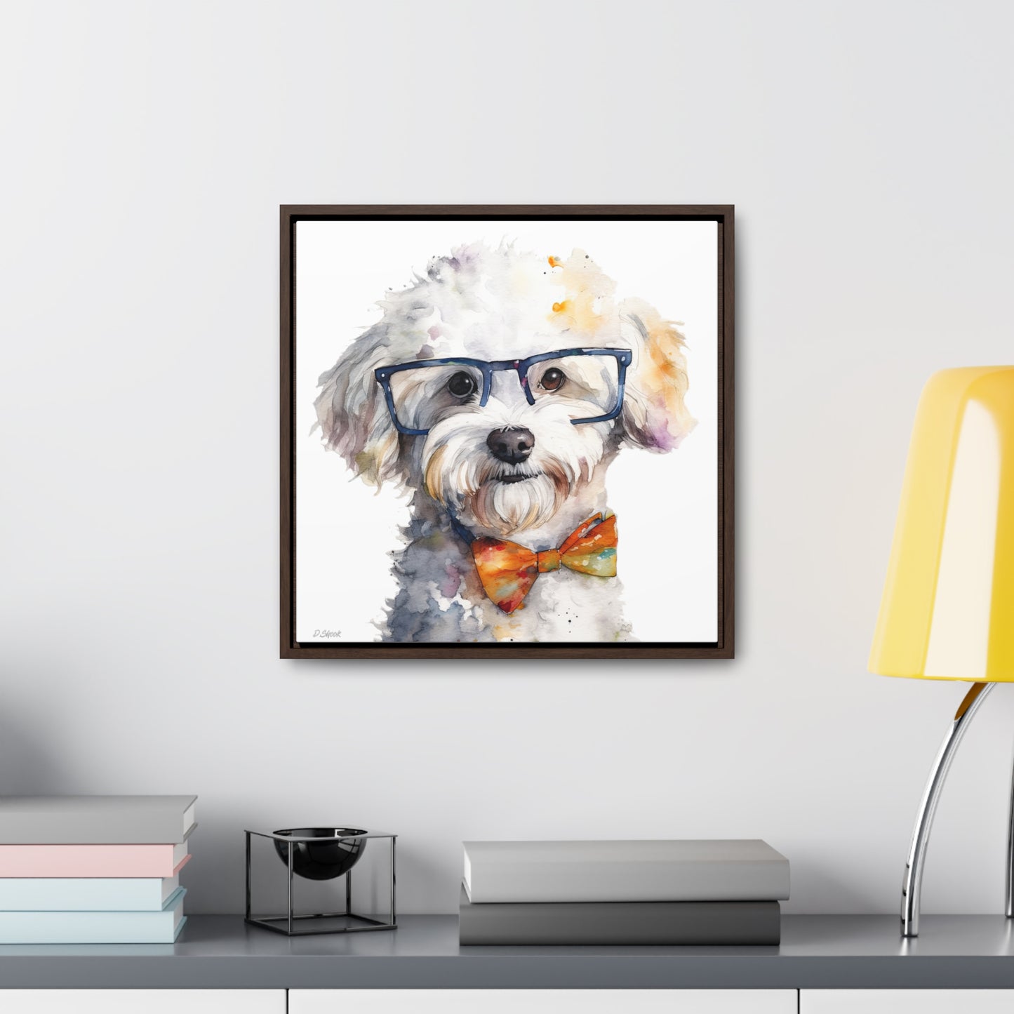 Bichon Frise 4 Gallery Canvas Wraps, Square Frame